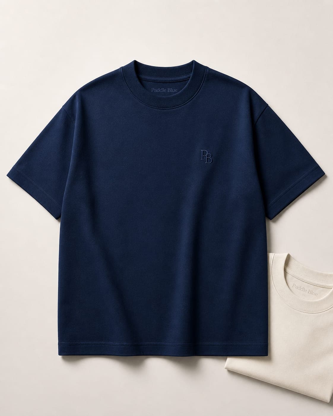 Heavyweight Crew Neck - Navy - View 3